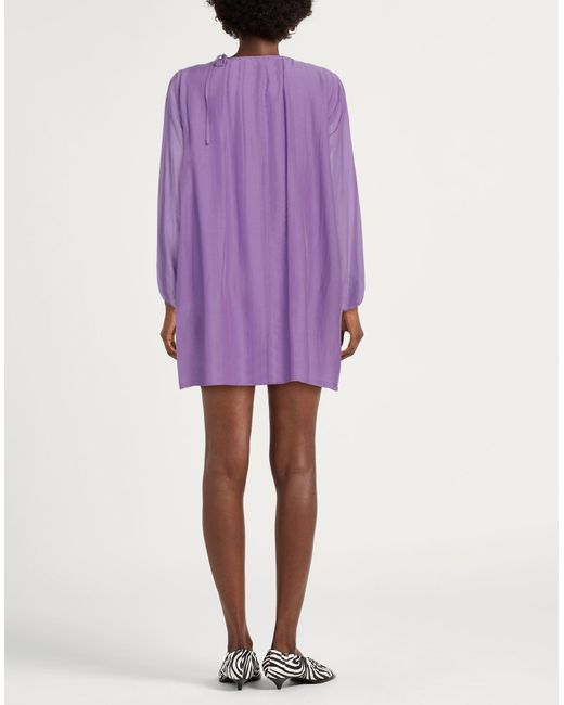 Semicouture Purple Mini-Kleid