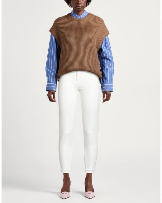 Elisabetta Franchi White Trouser