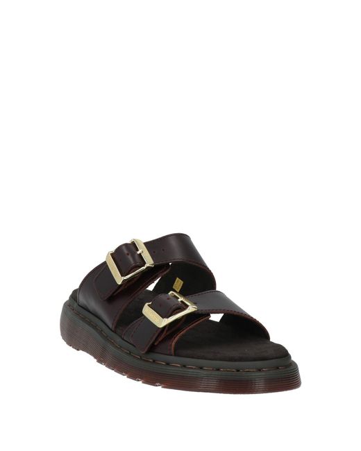 Dr. Martens Black Josef Atlas Sandals Leather