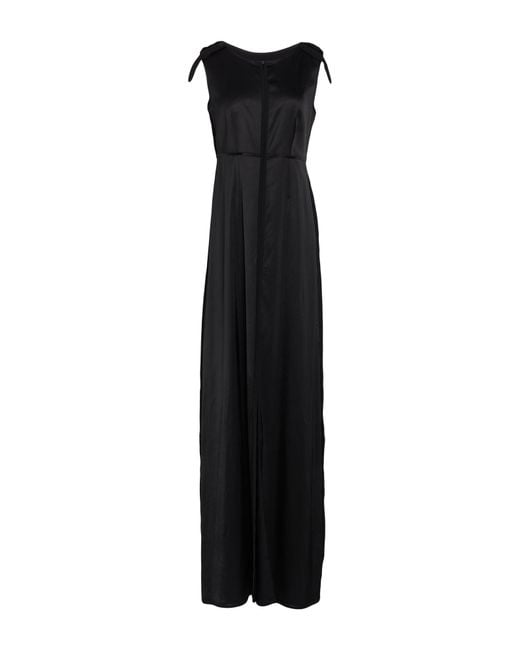 MM6 by Maison Margiela Black Maxi Dress Viscose, Elastane