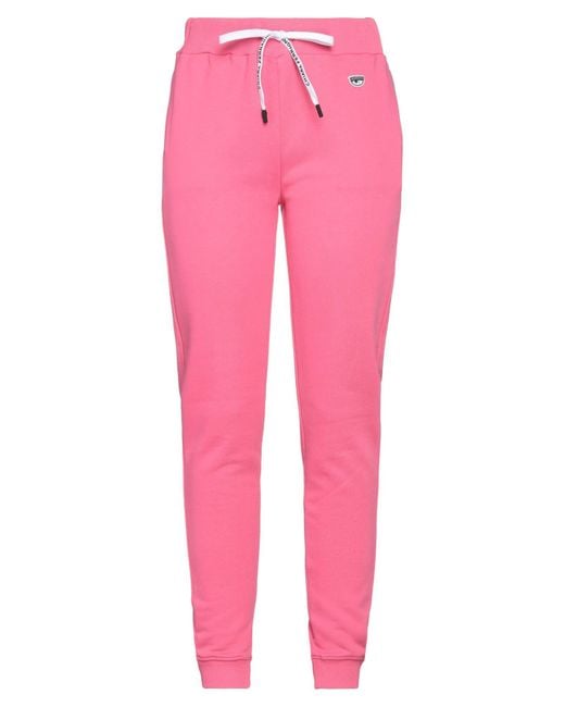 Chiara Ferragni Pink Pants Cotton