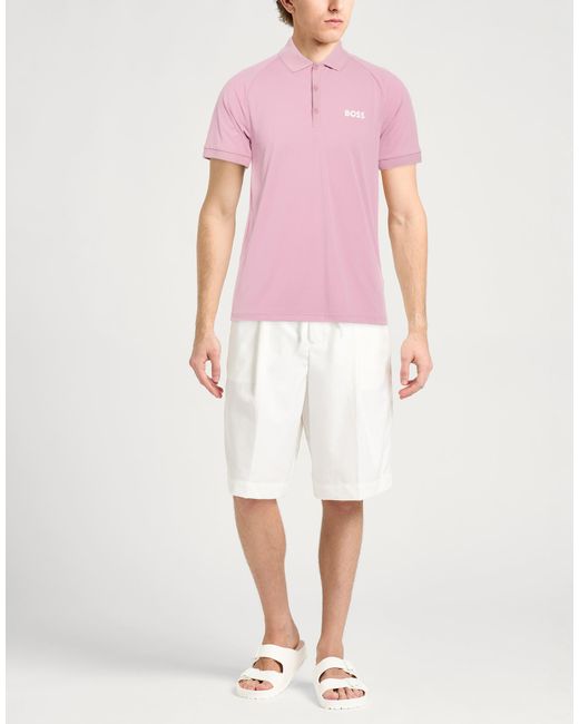 Boss Pink T-Shirt Polyester for men