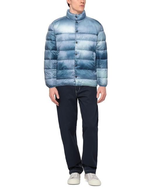 Daniele Alessandrini Blue Down Jacket for men