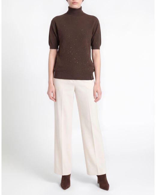 hinnominate Brown Turtleneck Viscose, Pbt