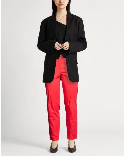 Loro Piana Red Pants Cotton, Elastane