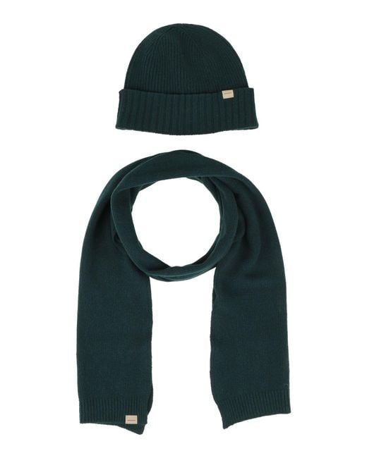 Woolrich Blue Accessories Set Wool, Polyamide for men