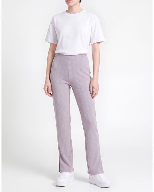 Calvin Klein Purple Pants Cotton, Elastane