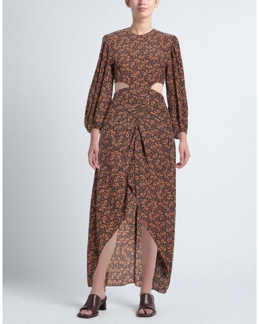 Maje Brown Maxi Dress