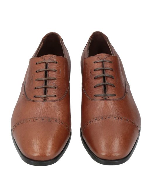 Ferragamo Brown Lace-Up Shoes for men