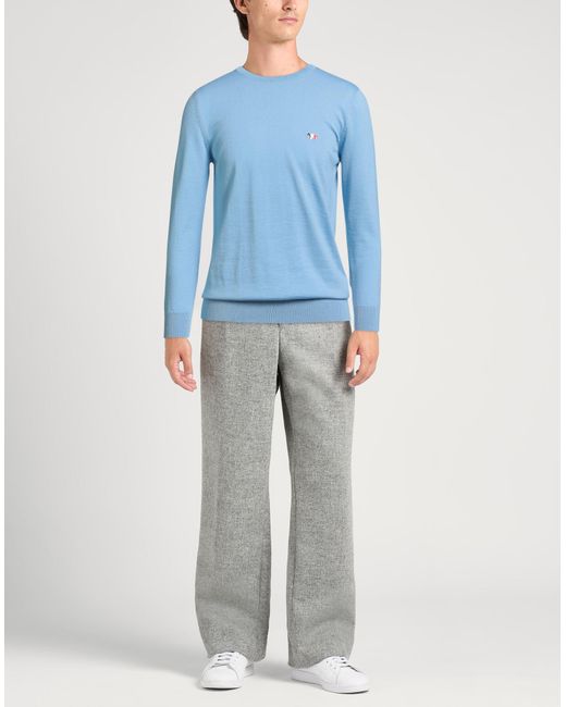 Maison Kitsuné Blue Light Sweater Wool for men