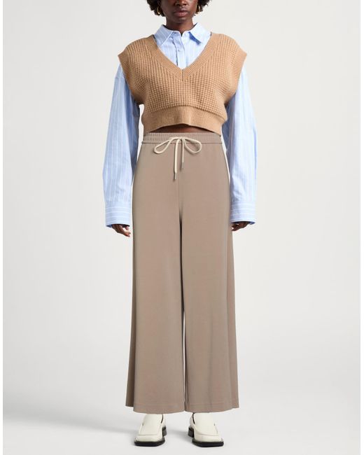 Kontatto Brown Pants Modal, Polyester