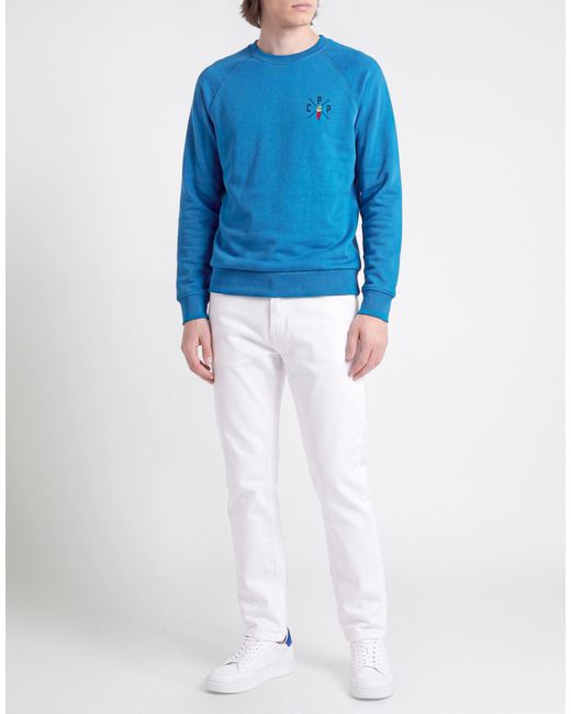 Cooperativa Pescatori Posillipo Blue Sweatshirt for men