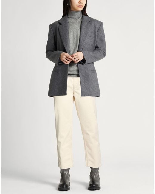 Brunello Cucinelli Natural Cream Jeans Cotton, Leather