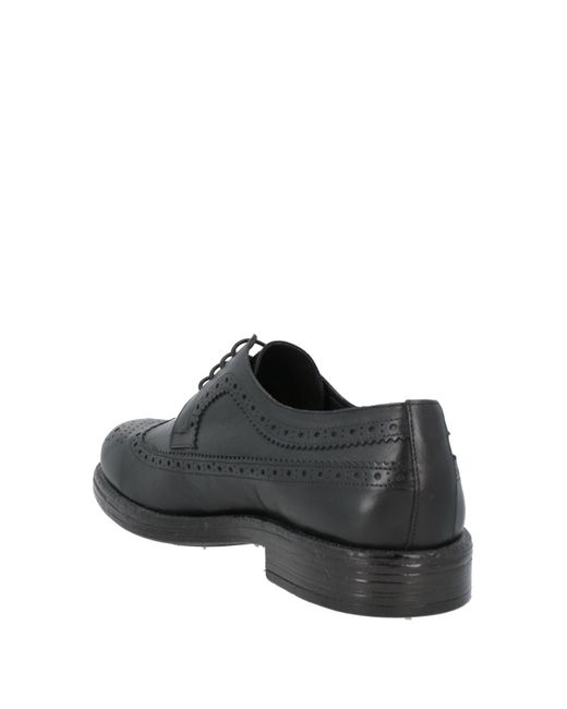 Exton Gray Lace-Up Shoes Leather for men