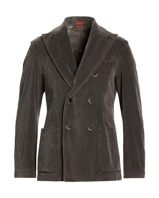 Barena Black Blazer Cotton, Rayon, Elastane for men