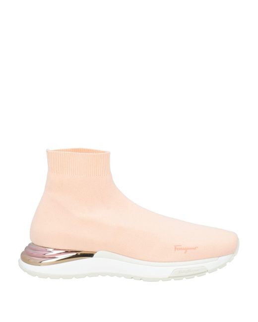 Ferragamo Pink Sneakers Textile Fibers