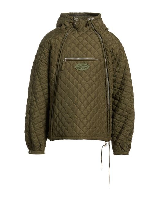 Moschino Green Jacket Polyester for men