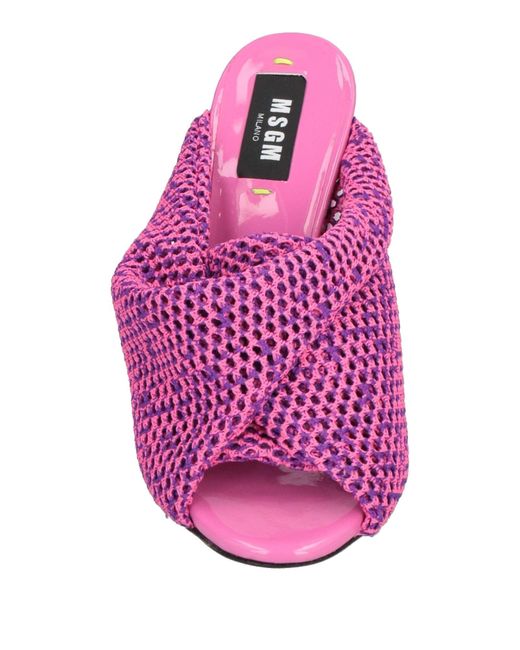 MSGM Purple Sandals