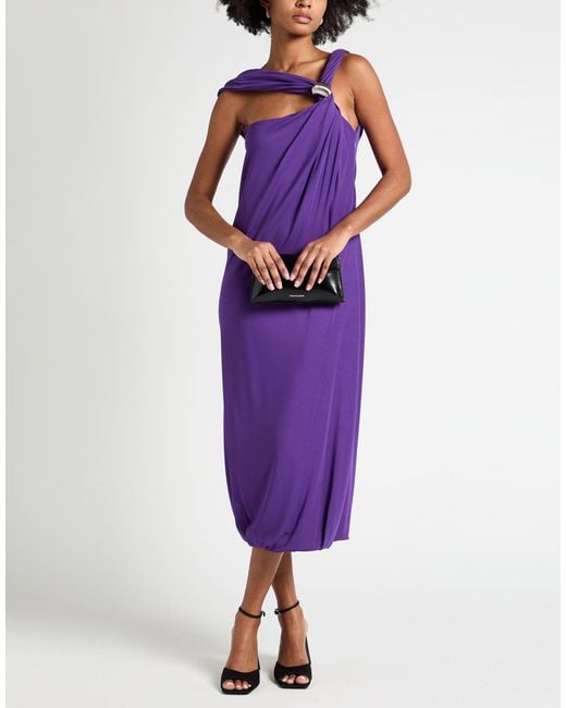 Lanvin Purple Midi Dresses