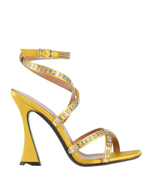 D'Accori Metallic Sandals