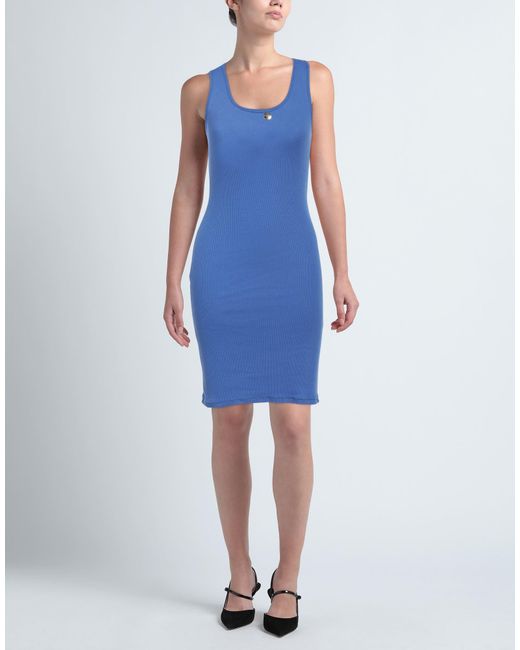 Mangano Blue Mini Dress