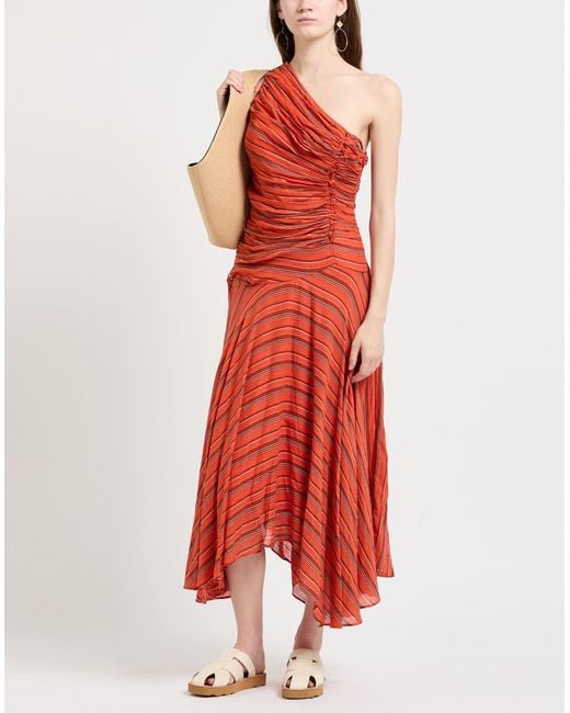 Ulla Johnson Red Midi-Kleid