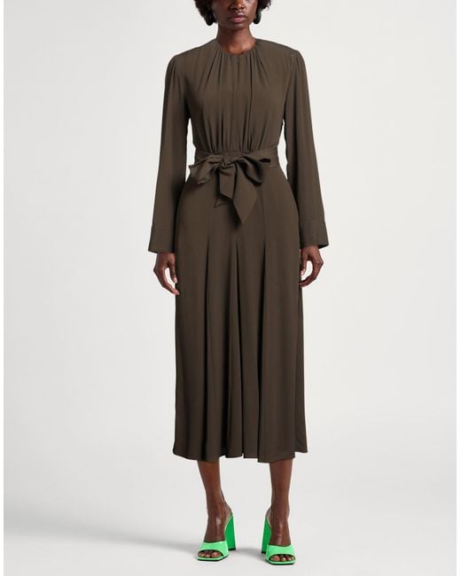 Pinko Brown Midi-Kleid