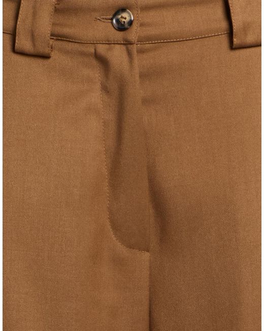 8pm Brown Pants Polyester, Viscose, Elastane