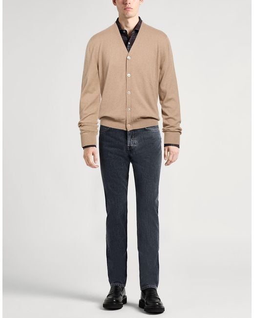 Agnona Natural Cardigan Cotton, Cashmere for men