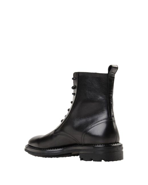 KENZO Leather Ankle Boots in Black for Men - Lyst