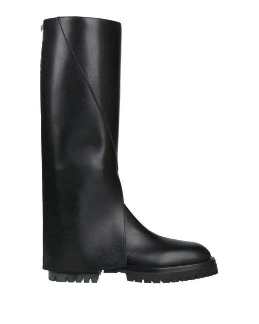 Ann Demeulemeester Black Boot Leather for men