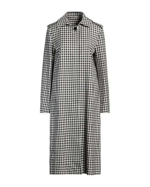 Tagliatore 0205 Gray Overcoat & Trench Coat Cotton
