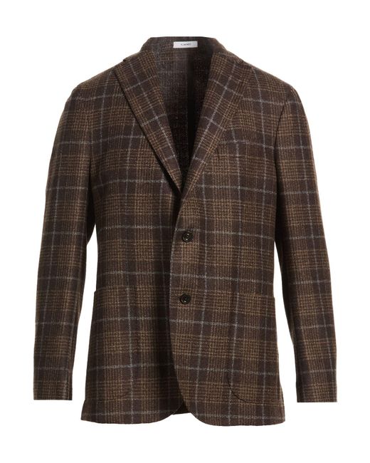 Boglioli Brown Blazer Virgin Wool, Polyester for men