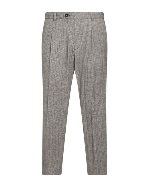 Circolo 1901 Gray Pants Cotton, Elastane for men