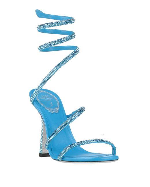 Rene Caovilla Blue Sandals