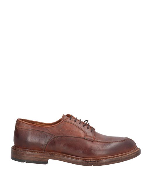 LEMARGO Brown Lace-Up Shoes Leather for men