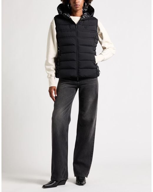 Moncler Black Vest Polyamide, Elastane