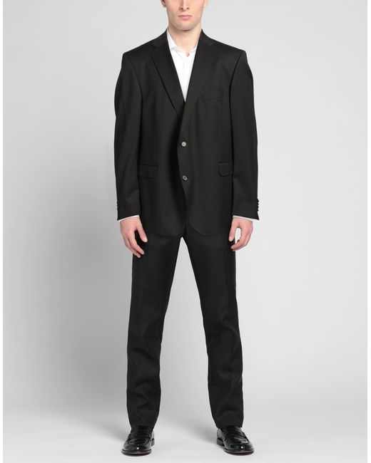 EDUARD DRESSLER Black Blazer Virgin Wool for men