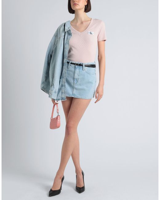 Calvin Klein Blue Denim Skirt