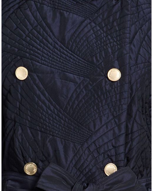 Moorer Blue Midnight Coat Polyamide