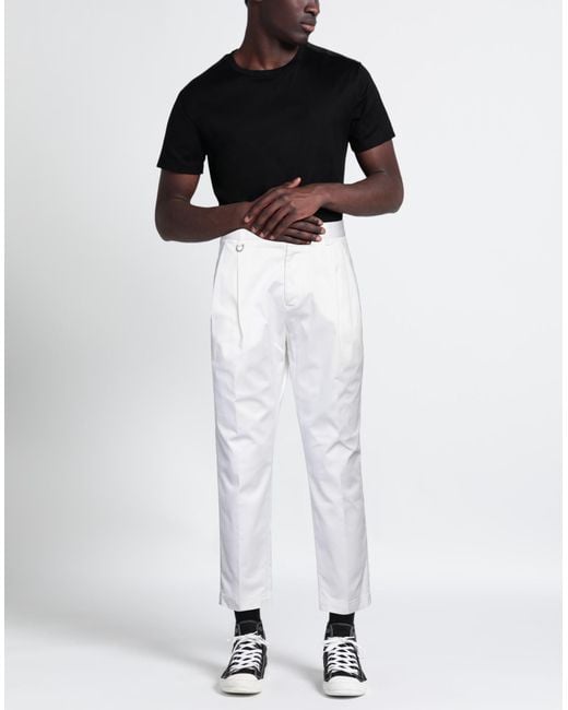 Paolo Pecora White Pants for men
