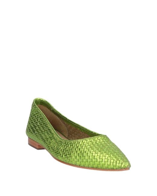 Strategia Green Ballet Flats