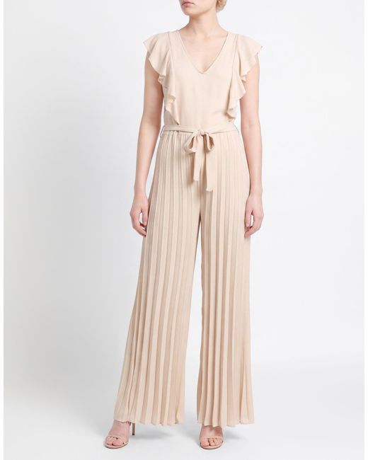 Rinascimento Natural Ivory Jumpsuit Polyester, Elastane