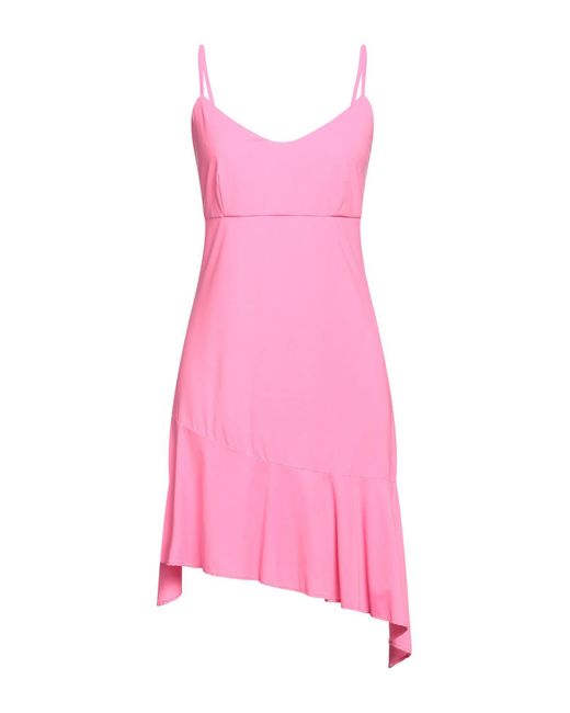 Semicouture Pink Midi Dress