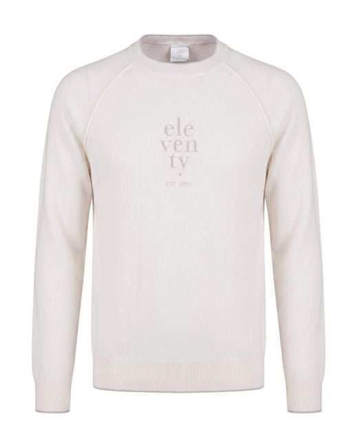Pullover Eleventy de hombre de color White