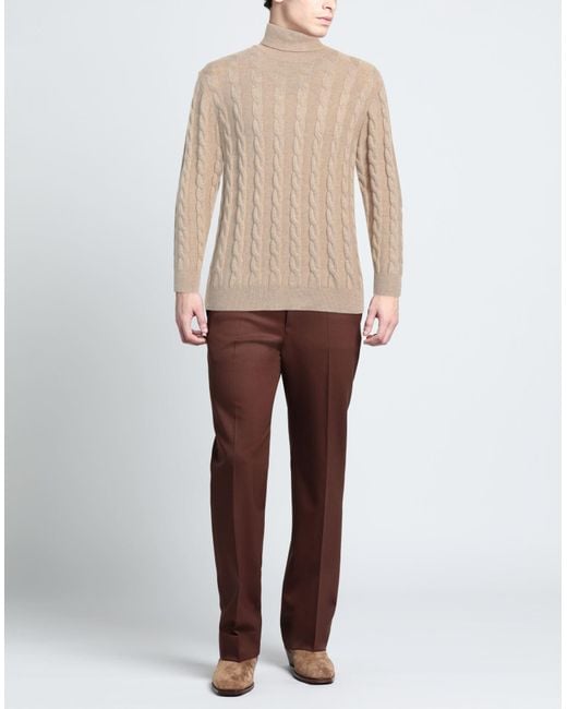 Cashmere Company Rollkragenpullover in Natural für Herren