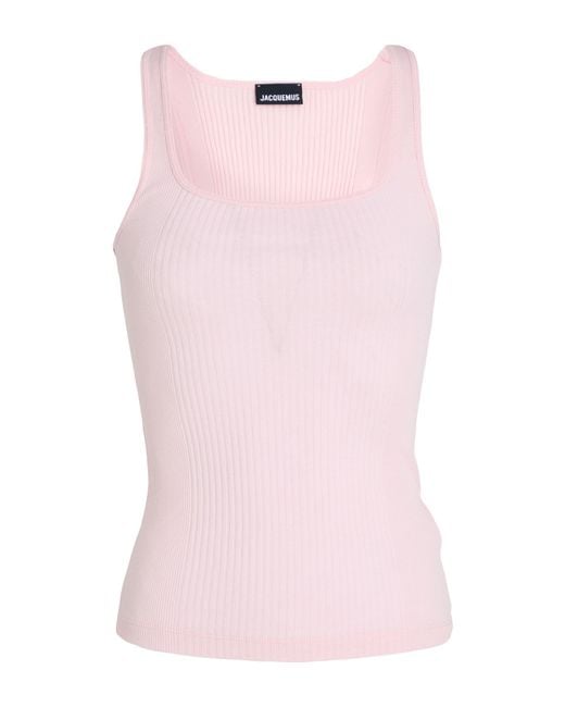 Jacquemus Pink Tank Top Cotton