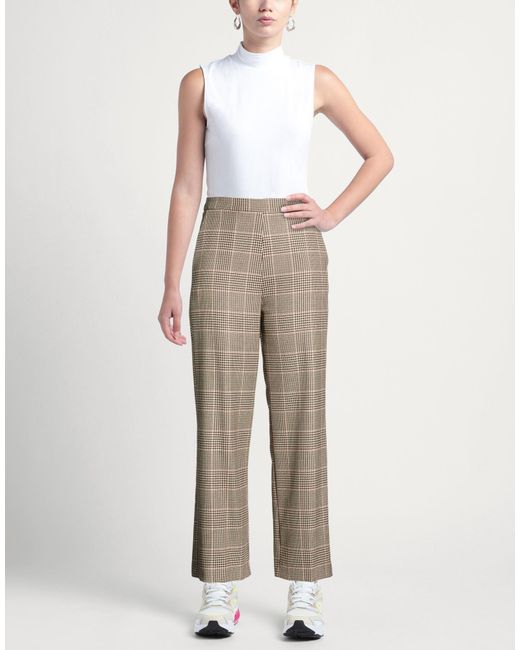 Berna Gray Pants Polyester, Viscose, Elastane