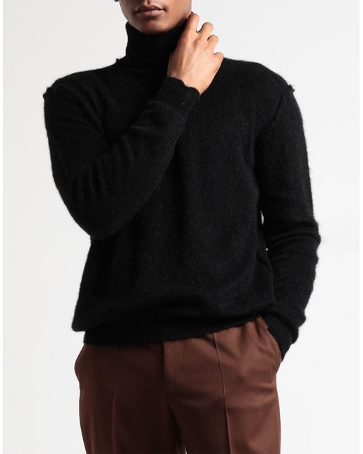 Roberto Collina Black Turtleneck for men