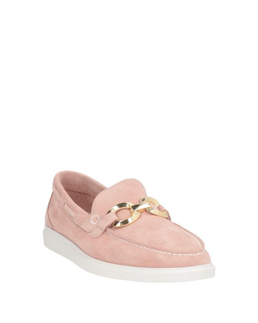 Cerruti 1881 Pink Loafers Calfskin
